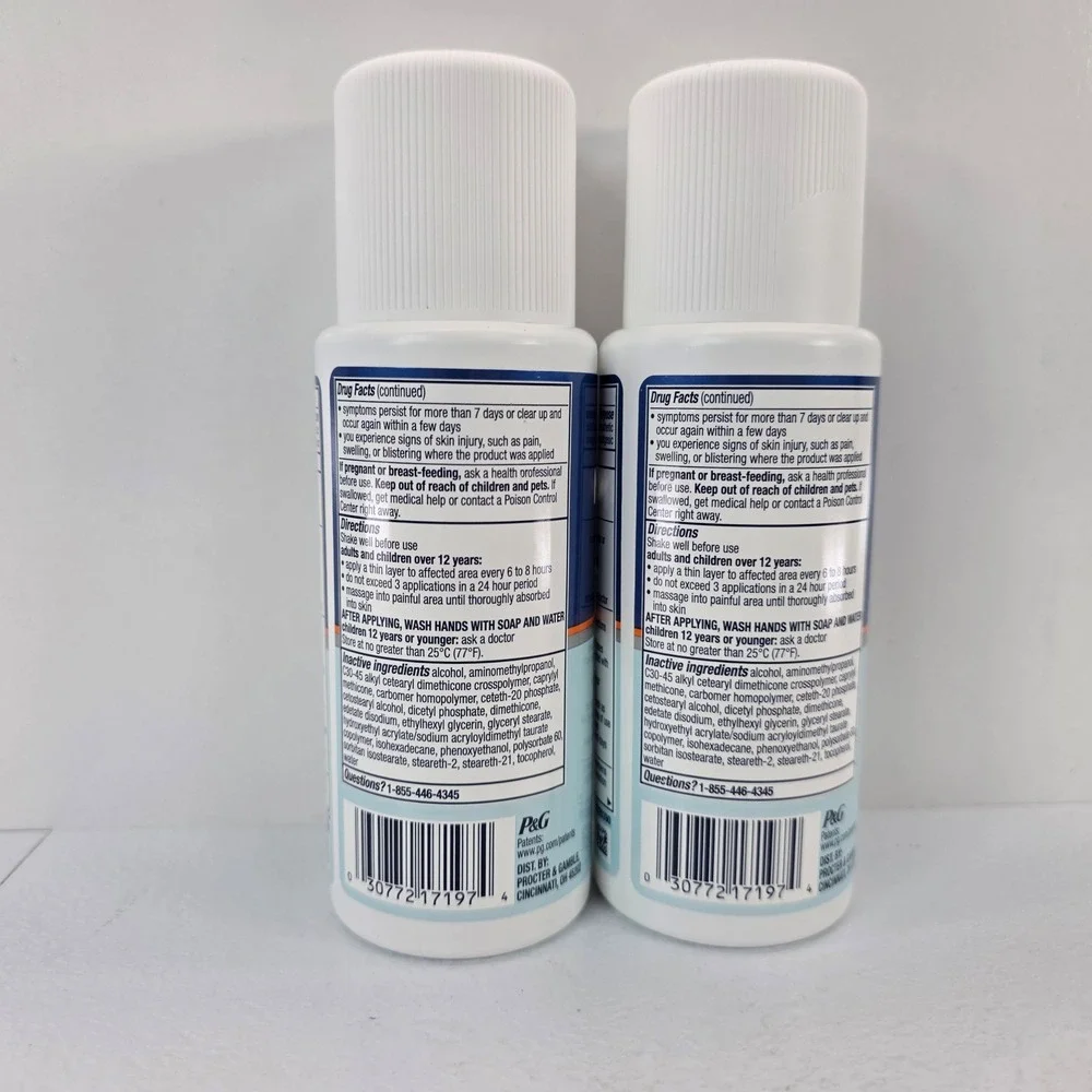 2 Pack Nervive Pain Relieving Liquid Roll-On 4.6oz Exp 12/27